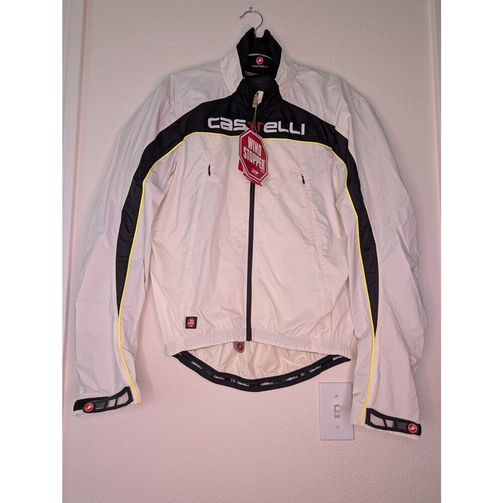 Castelli Rosso Corsa NWT Fusione Jacket L Windstopper Gore Shell Cycling Bike